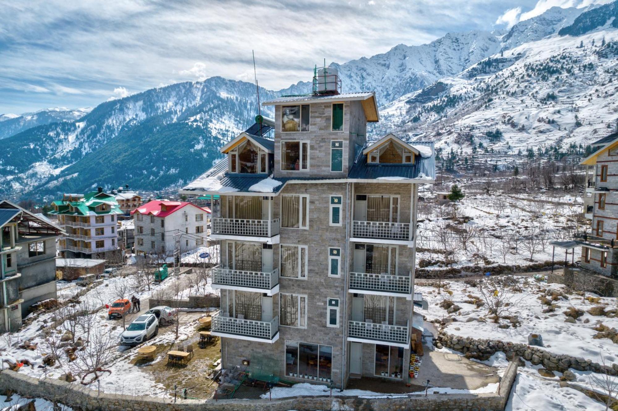 La Aero Resort Home In Snow Mountains Manāli Exteriör bild